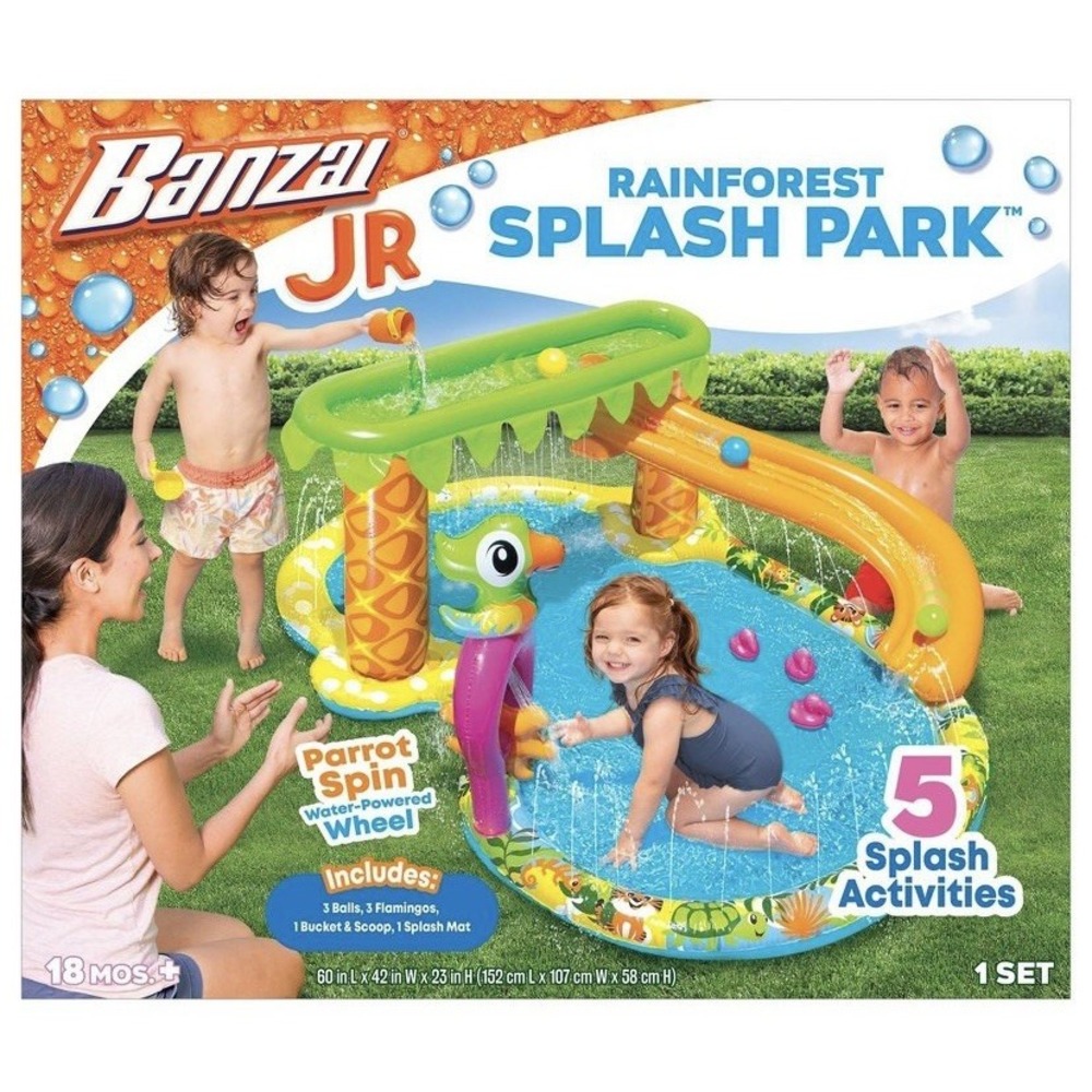 Banzai Rainforest Splash Park Enjoy In Hot Summer Kids Hour Of Water Fun